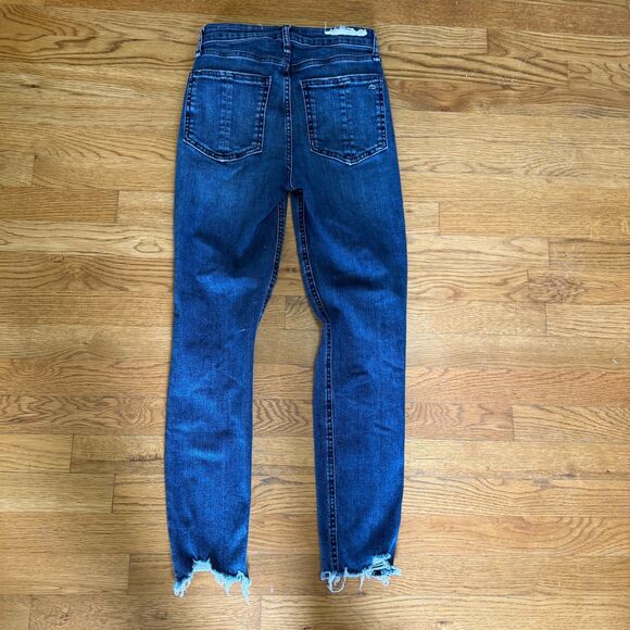 Rag & Bone Women's‎ Nina High Rise Ankle Skinny Stretch Denim Jeans Size 25 - Picture 3 of 7